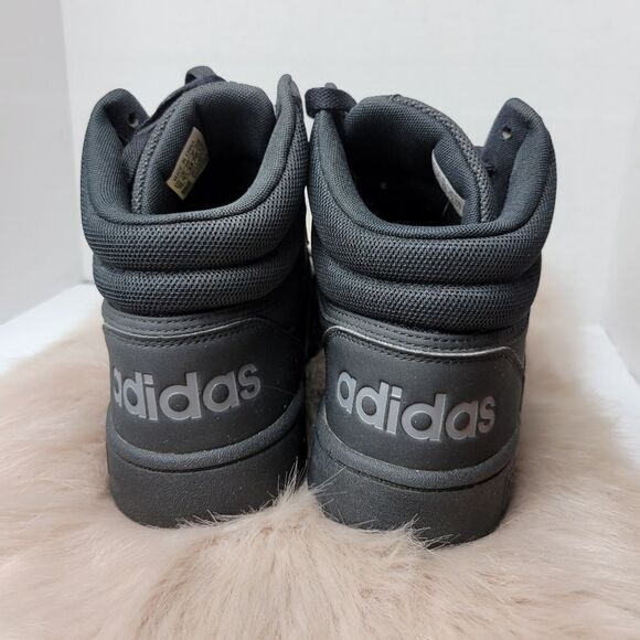 adidas Hoops 3.0 Black Men's Mid Cut Basketball Inspired Shoes Sneakers  10 - Picture 4 of 9